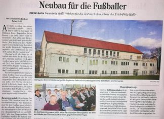 Fußball: Neues Dach für Pfedelbacher Fußballer