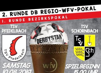 1. Mannschaft – 2.wfv-Pokalrunde Vorbericht: TSV Pfedelbach – TSV Schornbach