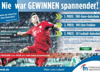 Teilnahme an weiterem Gewinnspiel!