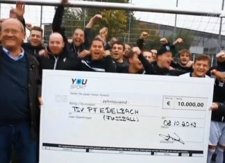 Beitrag zum TSV Pfedelbach und den gewonnenen 10.000 Euro kam im Fernsehen!