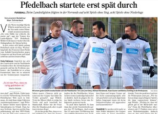 Pfedelbach startete erst spät los – ein Bericht aus der Hohenloher Zeitung vom 07.12.2019