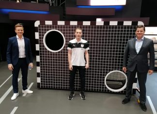 Robin Volkert mit 2 Treffern an der Torwand im ZDF Sportstudio!!!