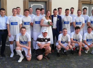 Wir gratulieren unserem Kapitän der 1. Mannschaft, Markus Schilling zur Hochzeit