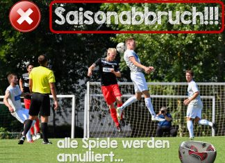 Fussballsaison wird beendet und annulliert!