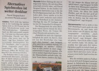 Bericht aus der Hohenloher Zeitung vom 28.05.2021