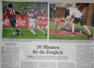 Bericht aus der Hohenloher Zeitung über unseren ehemaligen Jugendspieler Steffen Kocholl