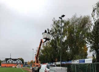 Flutlicht am Sportplatz wurde auf LED umgerüstet