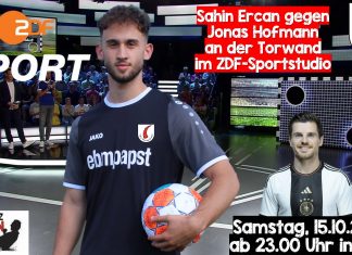 Sahin Ercan am Samstag an der Torwand im ZDF Sportstudio!!!