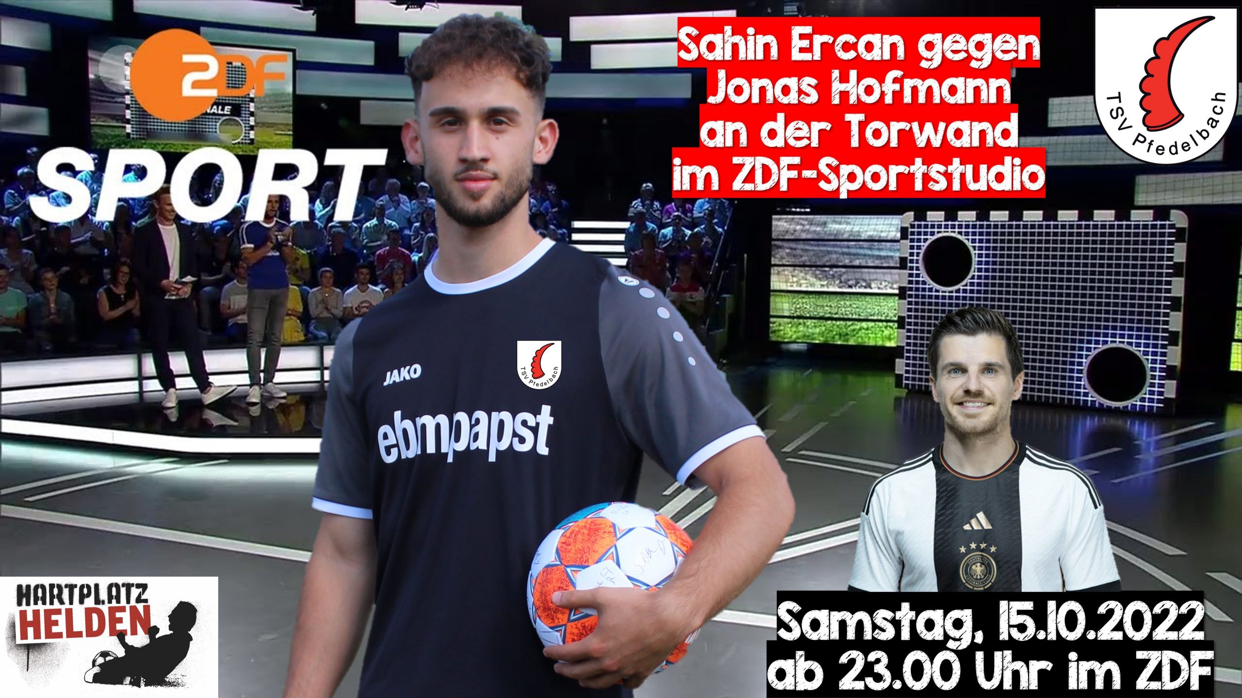 Sahin Ercan am Samstag an der Torwand im ZDF Sportstudio!!!