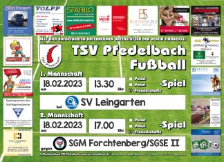 Planänderung für Samstag!