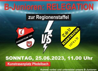 B-Junioren – Relegationsspiel zum Aufstieg in die Regionenstaffel