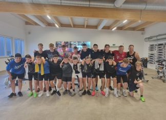 B-Junioren beim Spinningkurs im Energym