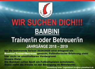 BAMBINI Trainer/in oder Betreuer/in gesucht!!!