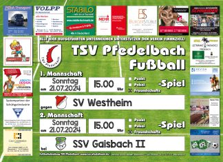 weitere Vorbereitungsspiele an diesem Wochenende