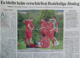 Artikel aus der Hohenloher Zeitung zur Abstiegsregelung in der Bezirksliga Franken Saison 2024/25