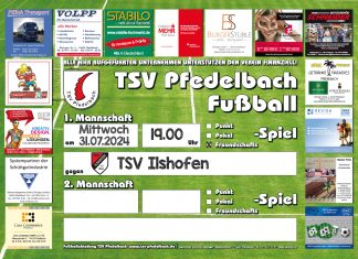 1. Mannschaft am Mittwoch mit Testspiel gegen TSV Ilshofen