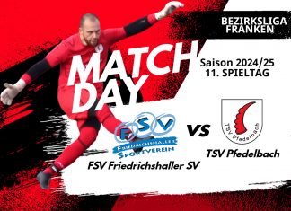 1. Mannschaft – Bezirksliga Franken Vorbericht 11. Spieltag: FSV Friedrichshaller SV – TSV Pfedelbach