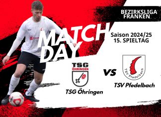 1. Mannschaft – Bezirksliga Franken Vorbericht 15. Spieltag: TSG Öhringen – TSV Pfedelbach