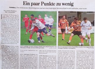 1. Mannschaft – Bezirksliga Franken: Rückblick der HZ auf die Vorrunde