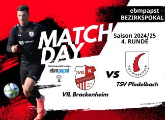 1. Mannschaft – ebmpapst Bezirkspokal Vorbericht 4. Runde: VfL Brackenheim – TSV Pfedelbach