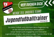 Jugendfussballtrainer (m/w/d) gesucht!!!