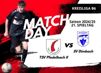 2. Mannschaft – Kreisliga B6 Vorbericht 20. Spieltag: TSV Pfedelbach II – SV Dimbach