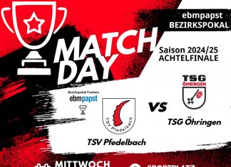 1. Mannschaft – ebmpapst Bezirkspokal Vorbericht Achtelfinale: TSV Pfedelbach – TSG Öhringen