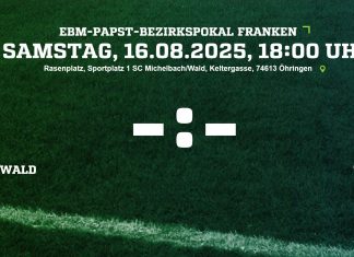 1. Mannschaft: Auslosung 2. Runde Bezirkspokal: SC Michelbach/Wald – TSV Pfedelbach, SV Wachbach II – TSV Pfedelbach II