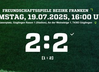 2. Mannschaft – 1. Testspiel: TSV Güglingen – TSV Pfedelbach 2:2 (1:2)