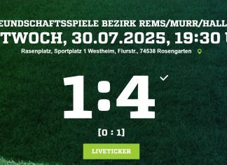 2. Mannschaft mit 4:1 Sieg beim Testspiel in Westheim