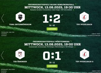 letzte Testspiele: 1. Mannschaft gewinnt 2:1 in Untermünkheim, 2. Mannschaft gewinnt 1:0 in Öhringen