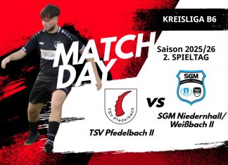 2. Mannschaft – Kreisliga B6 Vorbericht 2. Spieltag: TSV Pfedelbach II – SGM Niedernhall/Weißbach II