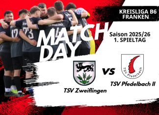 2. Mannschaft – Kreisliga B6 Franken Vorbericht 1. Spieltag: TSV Zweiflingen – TSV Pfedelbach II