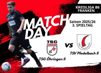 2. Mannschaft – Kreisliga B6 Vorbericht 3. Spieltag: TSG Öhringen II – TSV Pfedelbach II