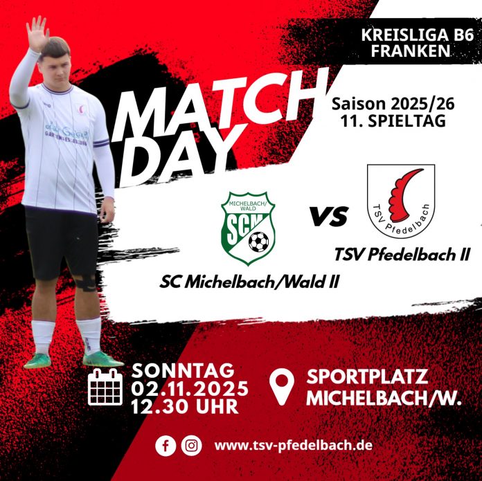 2. Mannschaft – Kreisliga B6 Vorbericht 11. Spieltag: SC Michelbach/Wald II – TSV Pfedelbach II