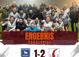 Frauen – Bezirkspokal 2. Runde: Spfr. Widdern – TSV Pfedelbach 1:2 (1:1)