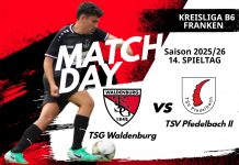 2. Mannschaft – Kreisliga B6 Vorbericht 14. Spieltag: TSG Waldenburg – TSV Pfedelbach II
