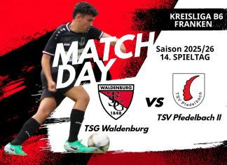 2. Mannschaft – Kreisliga B6 Vorbericht 14. Spieltag: TSG Waldenburg – TSV Pfedelbach II