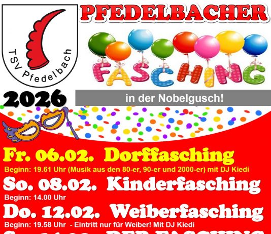 Pfedelbacher Fasching 2026