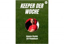 Hannes Fischle zum Keeper der Woche gewählt