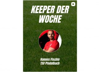 Hannes Fischle zum Keeper der Woche gewählt