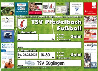Spiel der 1. Mannschaft am Samstag findet nicht statt, 2. Mannschaft am Sonntag gegen Güglingen