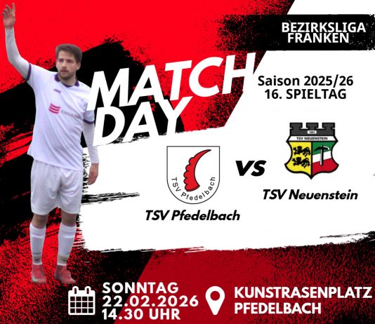 1. Mannschaft – Bezirksliga Vorbericht 16. Spieltag: TSV Pfedelbach – TSV Neuenstein