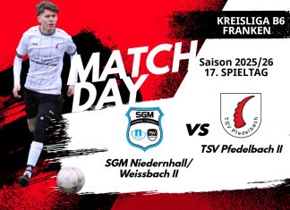 2. Mannschaft – Kreisliga B6 Vorbericht 17. Spieltag: SGM Niedernhall/Weissbach II – TSV Pfedelbach II
