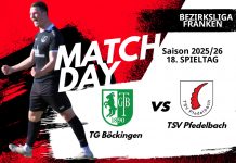 1. Mannschaft – Bezirksliga Franken Vorbericht 18. Spieltag: TG Böckingen – TSV Pfedelbach