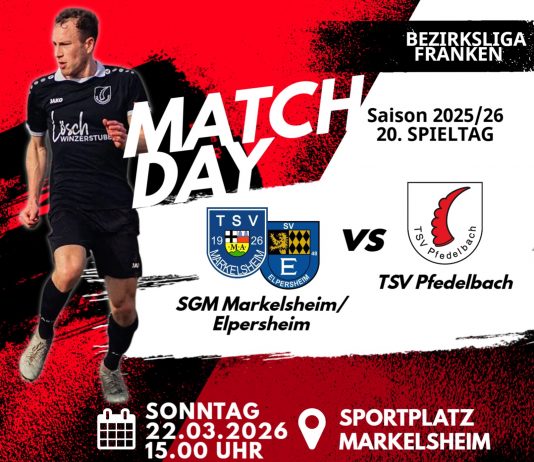 1. Mannschaft – Bezirksliga Franken Vorbericht 20. Spieltag: SGM Markelsheim/Elpersheim – TSV Pfedelbach