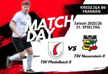2. Mannschaft – Kreisliga B6 Vorbericht 21. Spieltag: TSV Pfedelbach II – TSV Neuenstein II