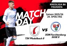 2. Mannschaft – Kreisliga B6 Vorbericht 24. Spieltag: TSV Pfedelbach II – SGM Forchtenberg/SGSE II