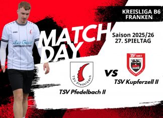 2. Mannschaft – Kreisliga B6 Vorbericht 27. Spieltag: TSV Pfedelbach II – TSV Kupferzell II