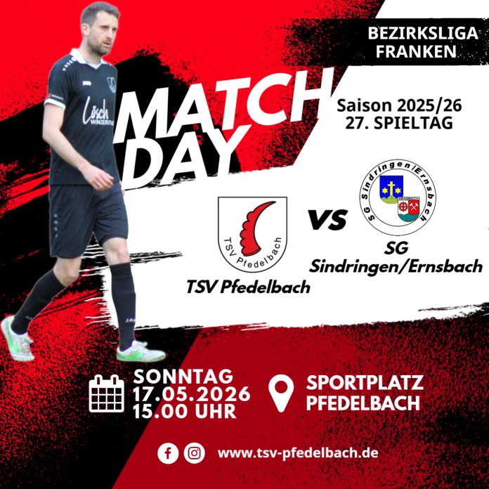1. Mannschaft – Bezirksliga Vorbericht 27. Spieltag: TSV Pfedelbach – SG Sindringen/Ernsbach